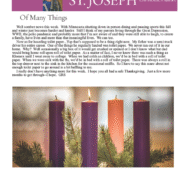 November 26, 2020 Parish Update
