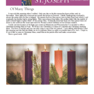 December 3, 2020 Parish Update