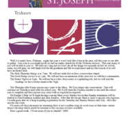 March 24, 2021 Parish Update