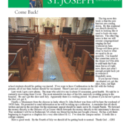 9 June 2021 Parish Update
