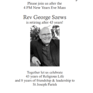 Rev. Szews Retirement Party