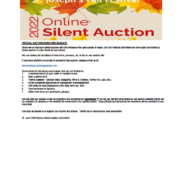 Fall Festival Virtual Auction Donation Request